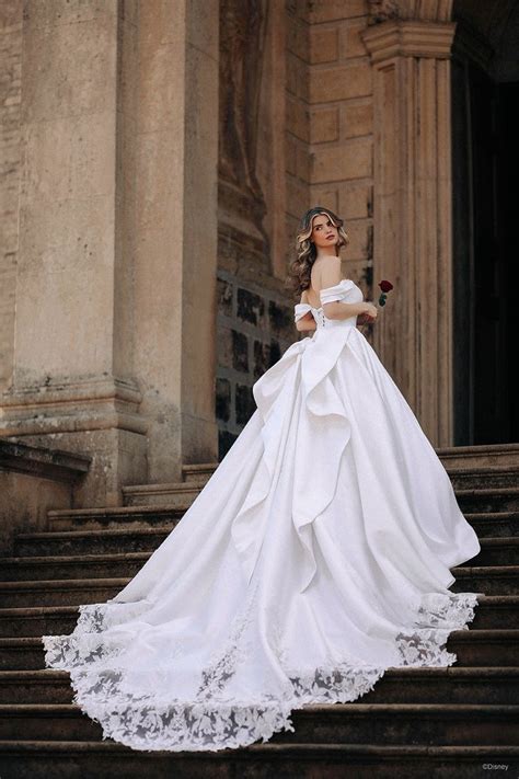 Belle Inspired Wedding Dress | Fairy tale wedding dress, Disney ...