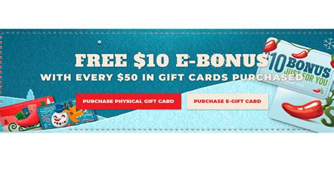 Chilis Get A Free Bonus Card When You Buy In Gift Cards