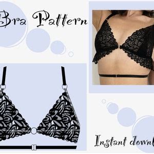 Bralette Sewing Pattern Bra Lingerie Sewing Pattern PDF Etsy
