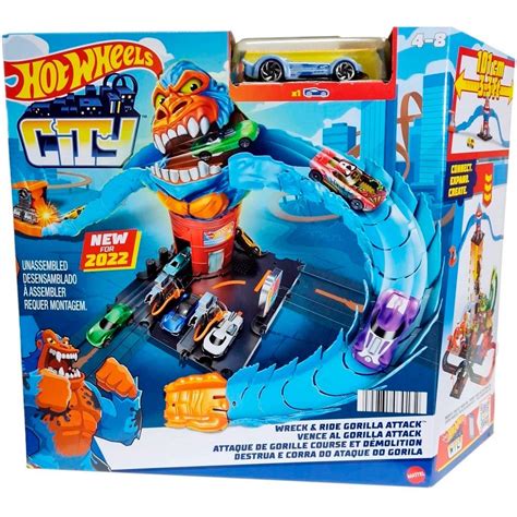 Pista Hot Wheels City Nemesis Ataque Do Gorila Hdr30 Mattel Shopee Brasil