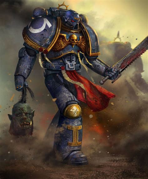 Ultramarine By Egor Samsonov Warhammer Warhammer 40k Warhammer 40k