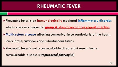 Pathophysiology Of Rheumatic Fever Ppt