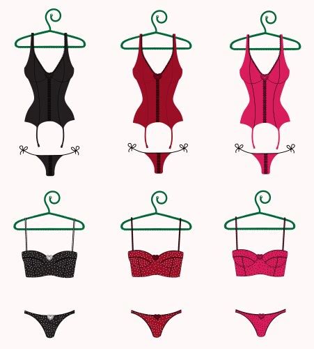 Lingerie Vector Images Over