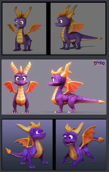 Spyro Reignited Trilogy model evolution : r/Spyro