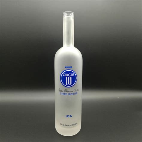 Super Flint Cristal Corcho Top Ml De Vodka Mate Botellas De Licor