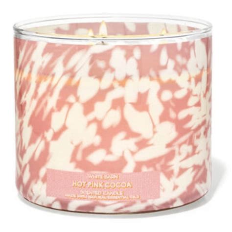 Bath Body Works Accents Bbw Hot Pink Cocoa Wick Candle New Poshmark