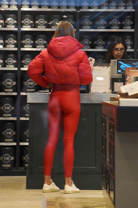 Kimberley Garner Tight Red Leggings Sexy Booty Hot Celebs Home