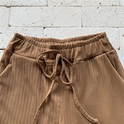 CONJUNTO CANELADO PEÇAS LUXO NUDE Dondoca Moda Feminina