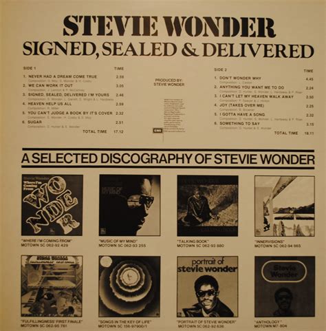 Stevie Wonder - Signed, Sealed & Delivered