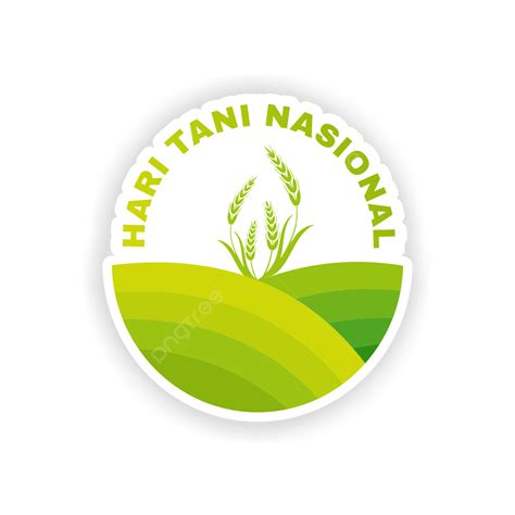 Hari Tani Nasional Icon Plant Paddy Png And Vector With Transparent