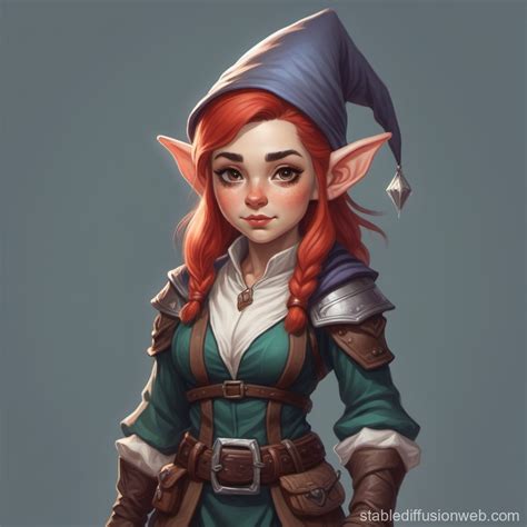 Gnome Dnd Full Body Woman Character Portrait Prompts Stable Diffusion