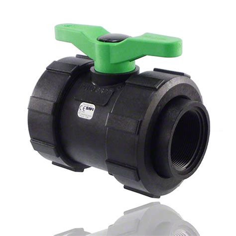 2 2 Ways Ball Valve Female Thread DN 25 DN 50 FPM PP GF Pipe