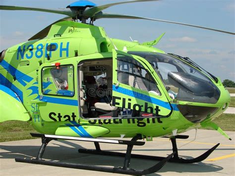 Beautiful Stat Air Flight Eurocopter EC135P Medevac Helicopter ...