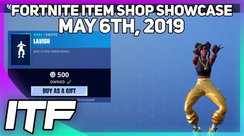 Fortnite Item Shop New Lavish Emote May 6th 2019 Fortnite Battle