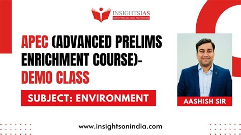 Apec Advanced Prelims Enrichment Course Demo Class Aashish Sir