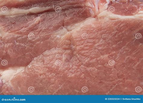 Beef Raw Red Meat Closeup Texture Background Fresh Beef Piece In