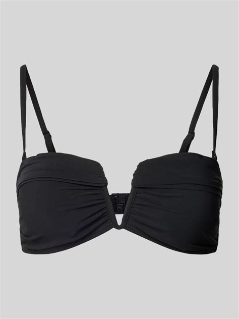 Kup Online Barts Top Bikini Z Dekoltem W Serek Model Solid Czarny