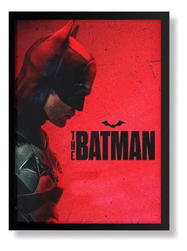 Pôster Quadro Decorativo The Batman C Moldura A3 Parcelamento Sem Juros