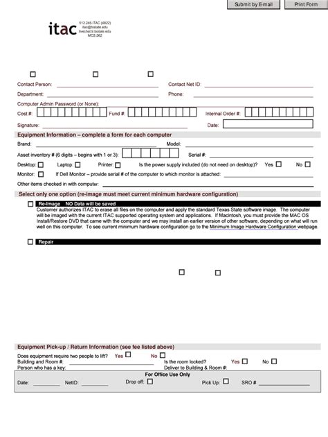 Fillable Online Gato Docs Its Txstate Work Order Form Texas State