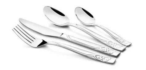 Polished Elegante S 24 Pcs Blossom Jewel Steel Knife Cutlery Set At Rs