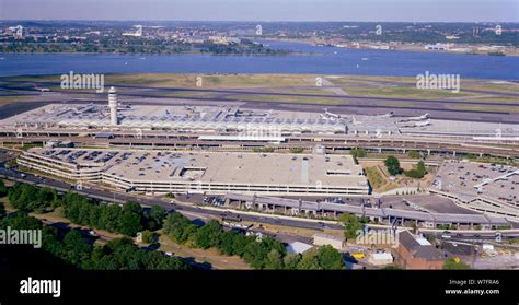 Aerial view of Ronald Reagan Washington National Airport, Washington, D