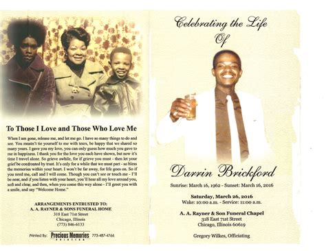 Darrin Brickford Obituary | AA Rayner and Sons Funeral Homes