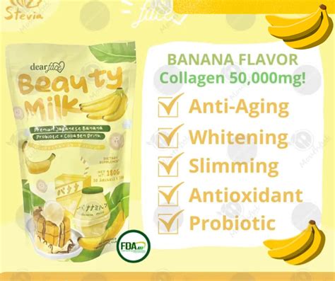 Beauty Milk Banana Collagen Drink Lifestyle In Cloud UAE