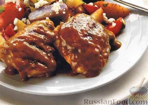 Рецепт: Куриные бедрышки, жаренные под горчичным соусом на RussianFood.com