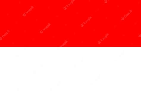 Premium Vector | Indonesia flag official colors and proportion vector illustration