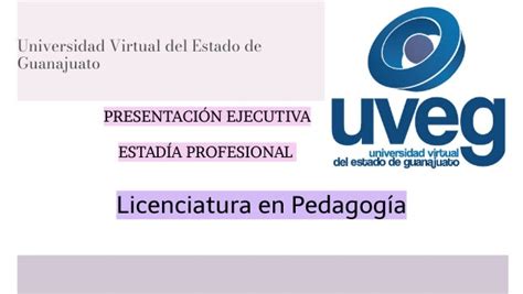 Presentaci N Ejecutiva Lic Pedagog A