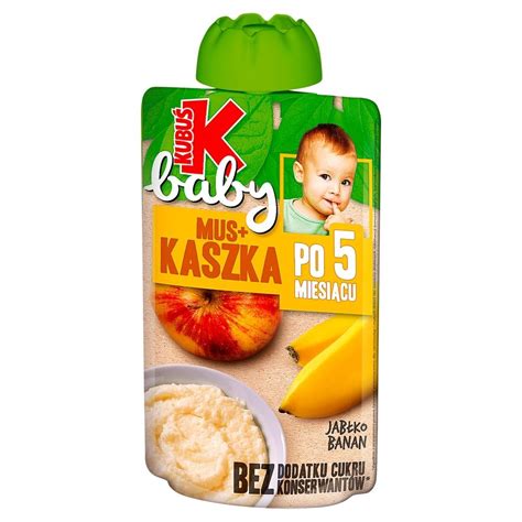 Kubu Baby Mus Kaszka Po Miesi Cu Jab Ko Banan G Zakupy Online