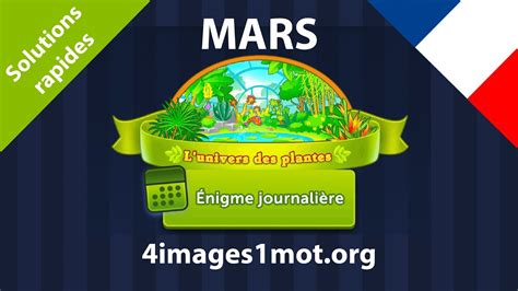 Nigme Journali Re Mars Images Mot L Univers Des Plantes