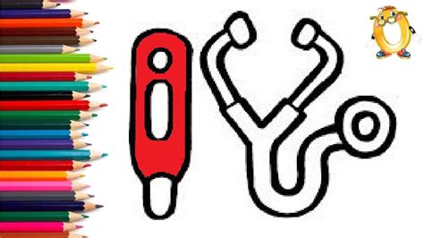 Раскраска для детей ГРАДУСНИК И ФОНЕНДОСКОП. Мультик - Раскраска. Учим ...