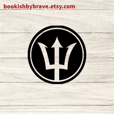 PERCY JACKSON Trident Symbol Permanent Vinyl Decal Laptop | Etsy
