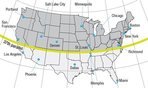 45 Degrees Latitude North Us Map Map