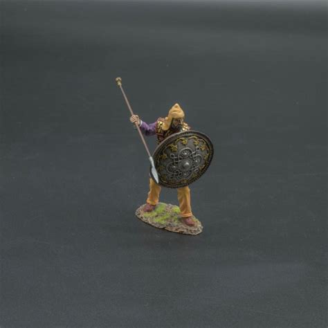 Persian Immortal Silver Round Shield Single Figure Retired Last
