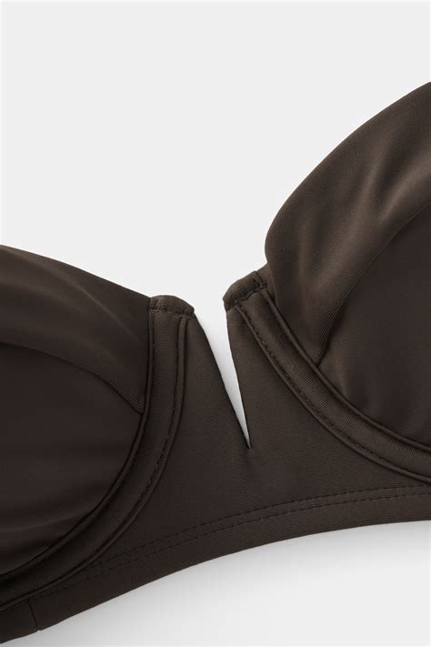 Flirty Charm Brown Bikini Set