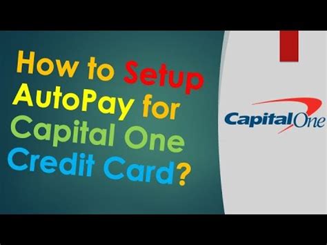 How To Setup Auto Payment Capital One YouTube