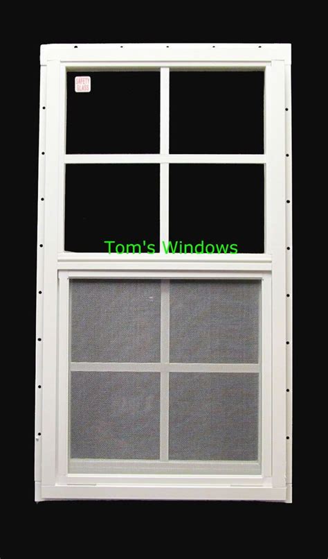 Shed Window 18 X 36 Safety Glass Garage Window White J Channel Barn