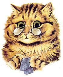 Cat Knitting Clip Art Library