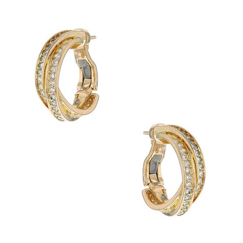 Boucles Doreilles Cartier Trinity