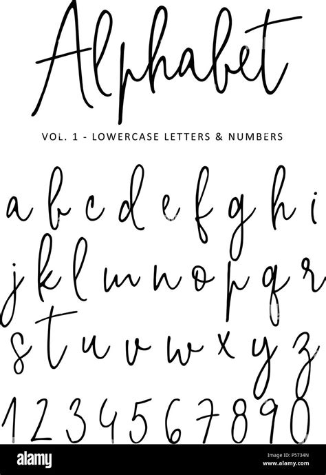 Signature Letters Alphabet