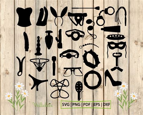 BDSM SVG Erotic Stimulation Adult Sex Toys Bondage Designs Role Playing Fetish Images