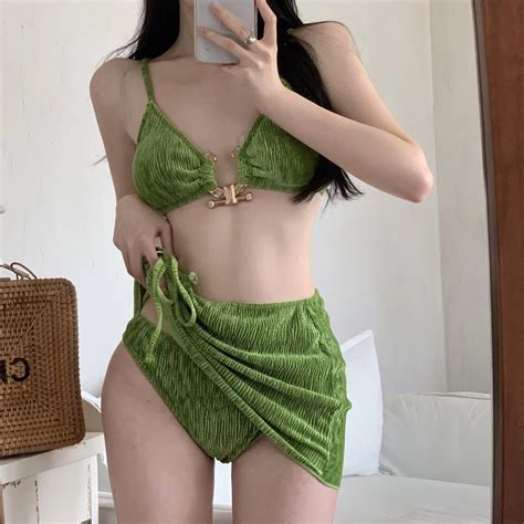 Sexy Swimsuit Spice Girl Professional Wholesale Swimsuit Female Split Bikini Three Piece