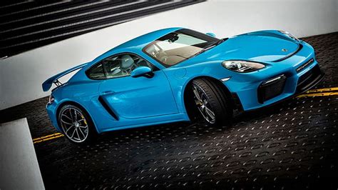 Porsche 918 Cayman Cayman GT4 coche vehículo coches azules coche