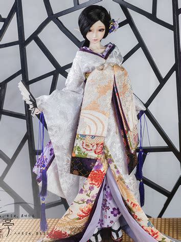 BJD Clothes Boy Girl Kimono Canglan For 75cm 70cm SD MSD Ball Jointed