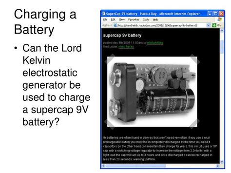 PPT Lord Kelvin Electrostatic Generator PowerPoint Presentation ID