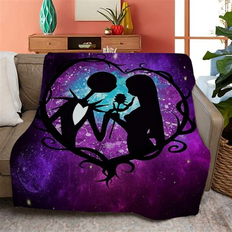 Jack Skellington And Sally Fleece Blanket T For Fan Jack