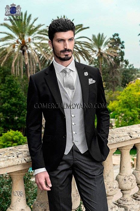 Traje De Novio A Medida Negro Modelo 1208 Mario Moreno Moyano Traje