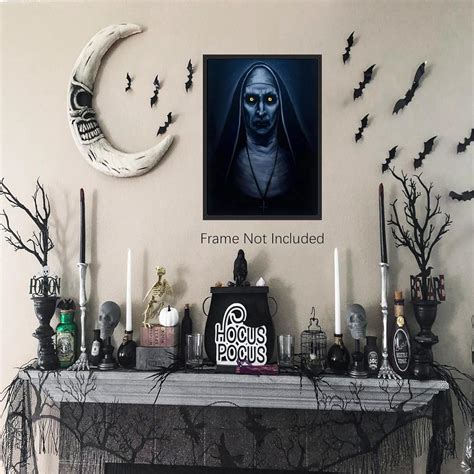 The Nun Horror Movie Poster Canvas Wall Art Print 12x16inch Yaxa Colombia